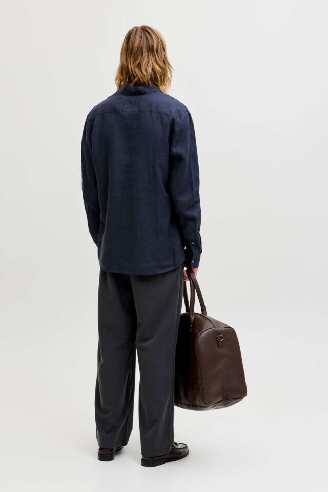 JPRBLALAWRENCE LINEN LS SHIRT SN