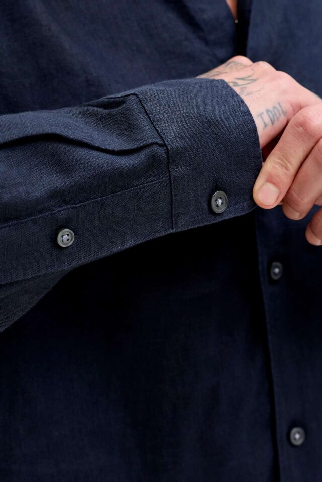 JPRBLALAWRENCE LINEN LS SHIRT SN