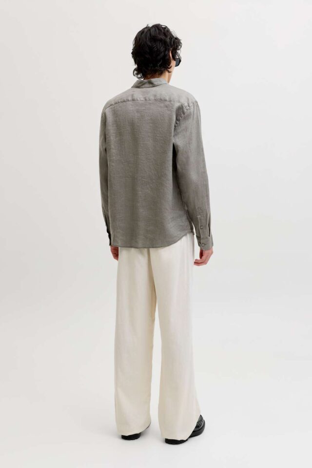 JPRBLALAWRENCE LINEN LS SHIRT SN