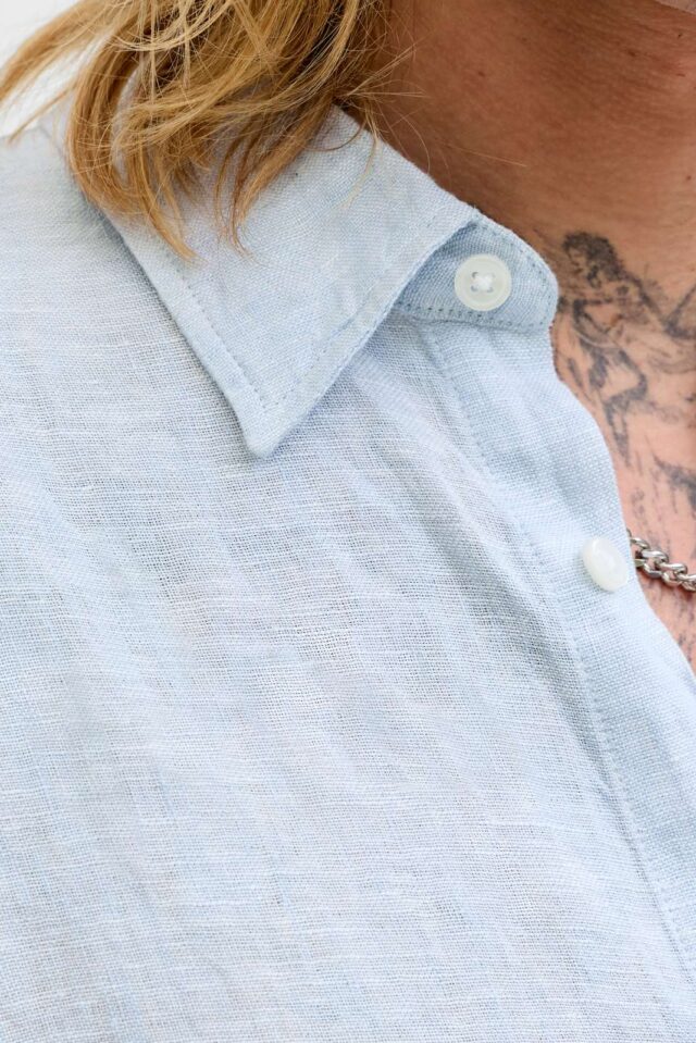 JPRBLALAWRENCE LINEN LS SHIRT SN