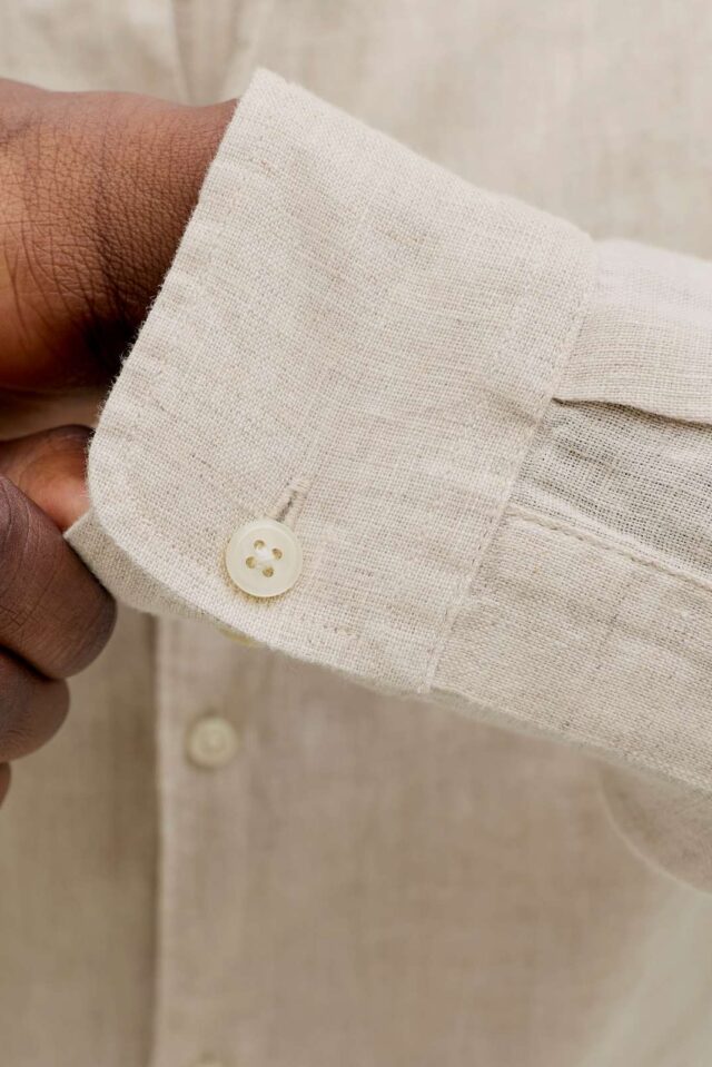 JPRBLALAWRENCE LINEN LS SHIRT SN
