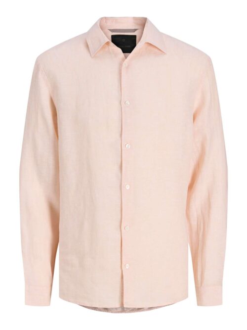 JPRBLALAWRENCE LINEN LS SHIRT SN Impatiens Pink