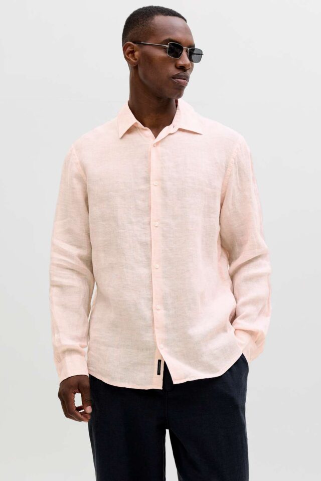 JPRBLALAWRENCE LINEN LS SHIRT SN
