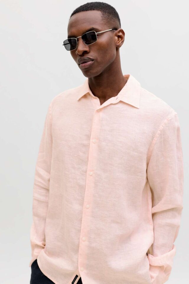 JPRBLALAWRENCE LINEN LS SHIRT SN
