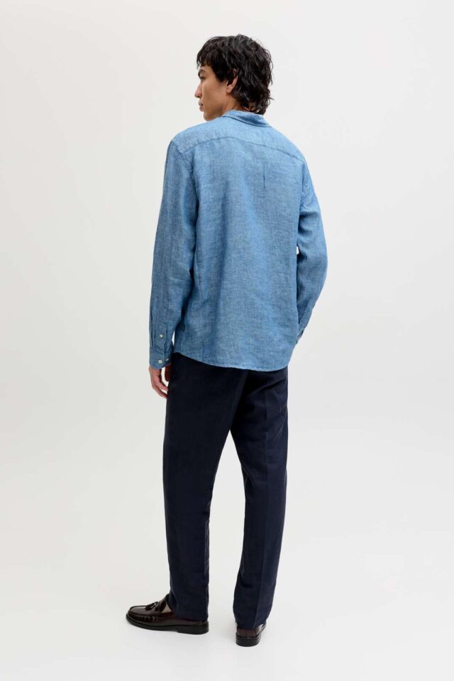 JPRBLALAWRENCE LINEN LS SHIRT SN