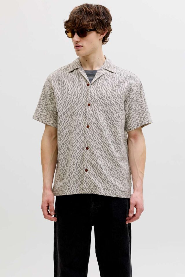 JPRBLUWINSON PRINT DOBBY S/S SHIRT LN