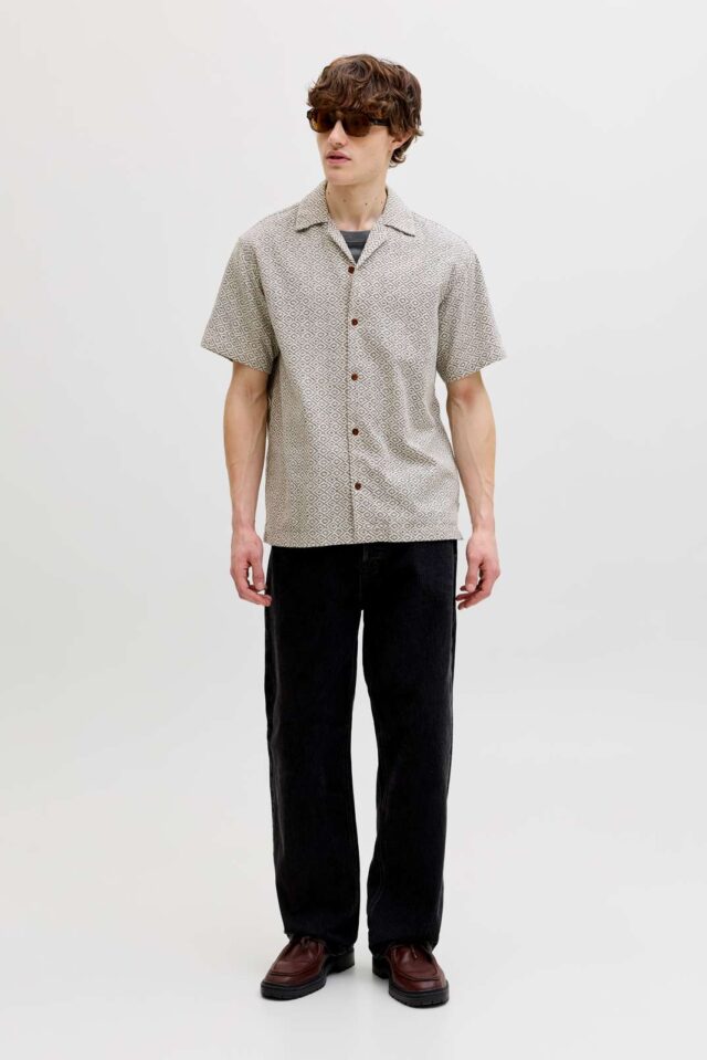 JPRBLUWINSON PRINT DOBBY S/S SHIRT LN