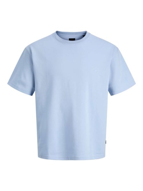 JPRBLAETHAN SS LOGO TEE SN Chambray Blue