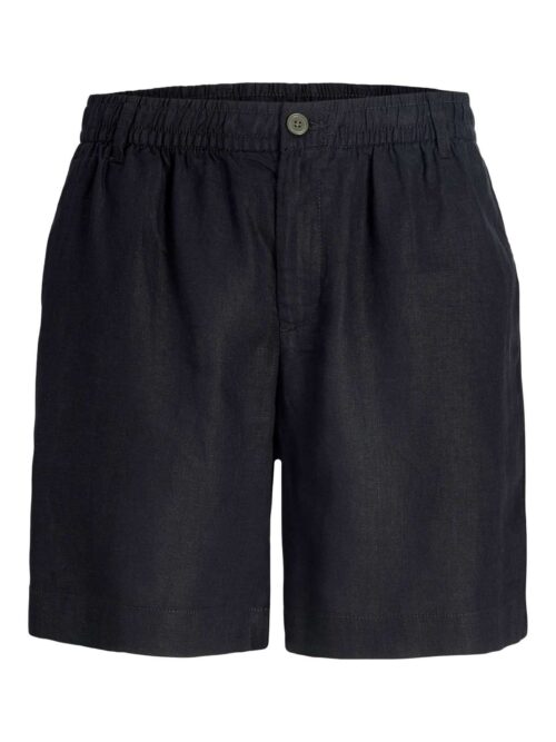 JPSTBILL LAWRENCE LINEN SHORTS REG LN Black