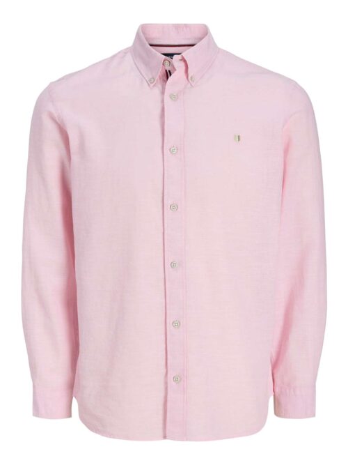 JPRBLUSUMMER LINEN BL SHIELD LS SHIRT LN Candy Pink