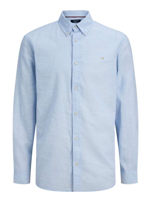 JPRBLUSUMMER LINEN BL SHIELD LS SHIRT LN Chambray Blue