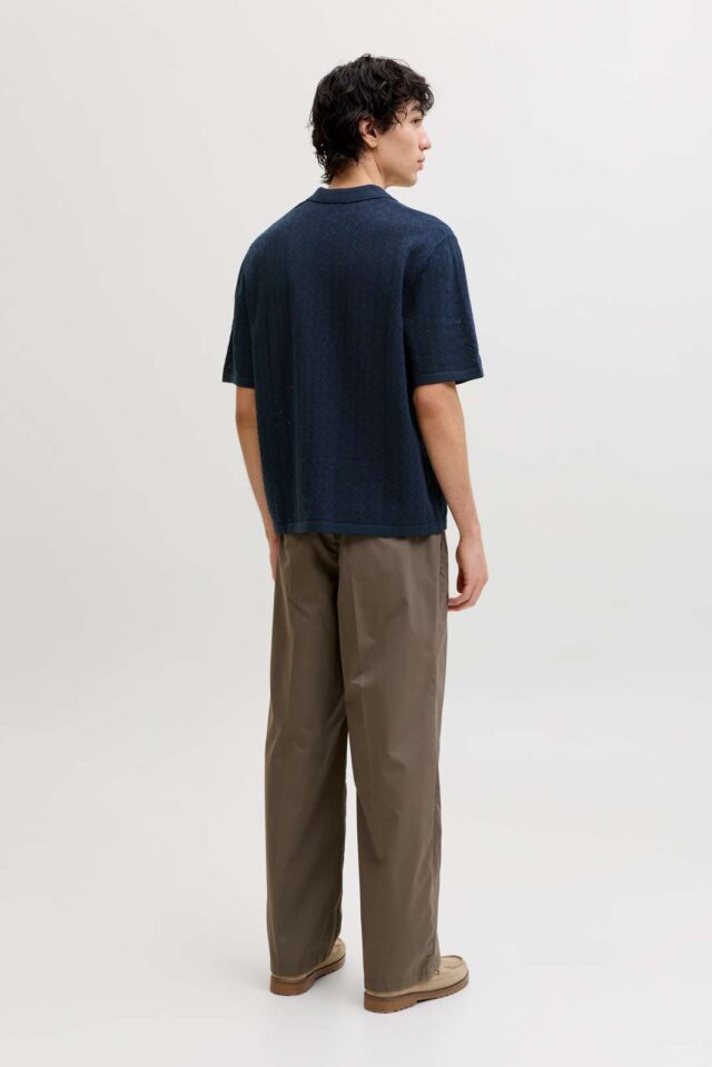 JORTYLER KNIT SS SPLIT NECK POLO SN