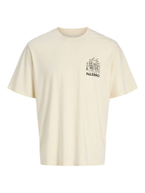 JORVACATION TEE SS CREW NECK TG Antique White
