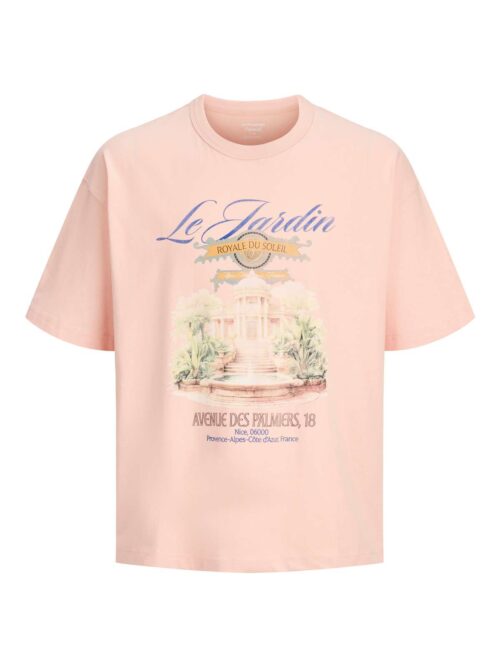 JORMENTON PHOTO TEE SS CREW NECK Peach Melba