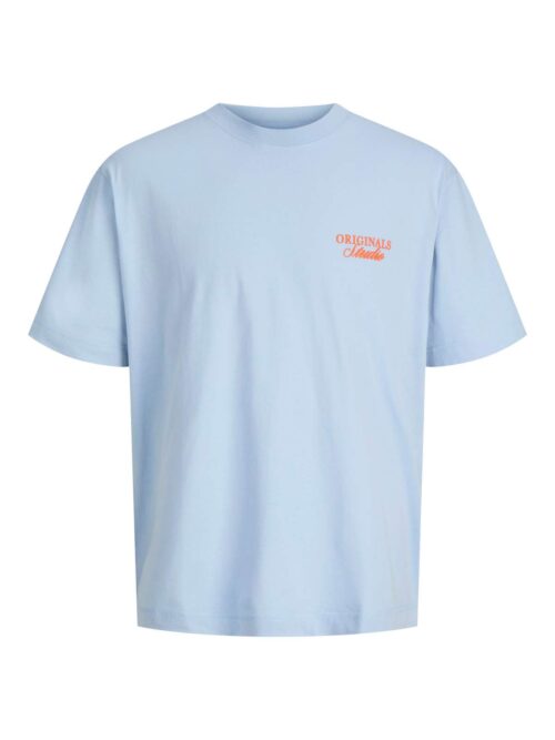 JORNORREBRO TYPO TEE SS CREW NECK NOOS Cashmere Blue
