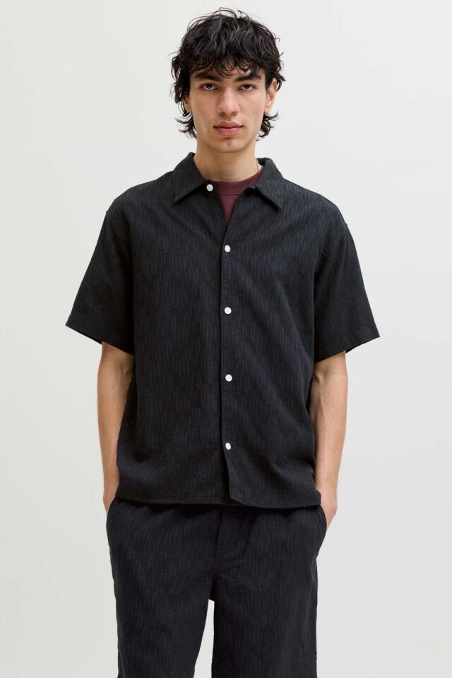 JORMONTAUK WAVY TEXTURE SHIRT SS SN