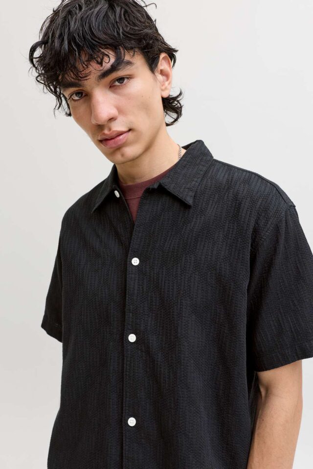 JORMONTAUK WAVY TEXTURE SHIRT SS SN