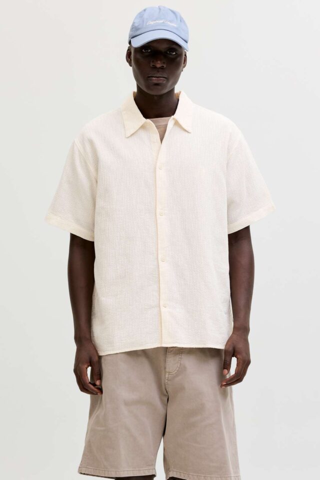 JORMONTAUK WAVY TEXTURE SHIRT SS SN