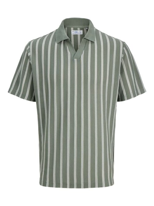 JPRBLUHARRY SS SPLIT NECK POLO SN Laurel Wreath