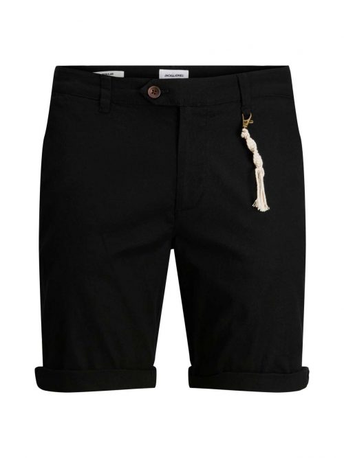 JPSTSKY JJLINEN SHORTS AKM SN Black