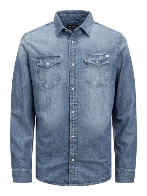 JJESHERIDAN SHIRT L/S NOOS Medium Blue Denim