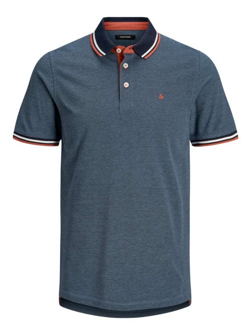 JJEPAULOS POLO SS NOOS Denim Blue