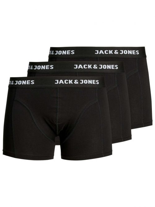 JACANTHONY TRUNKS 3 PACK BLACK Black