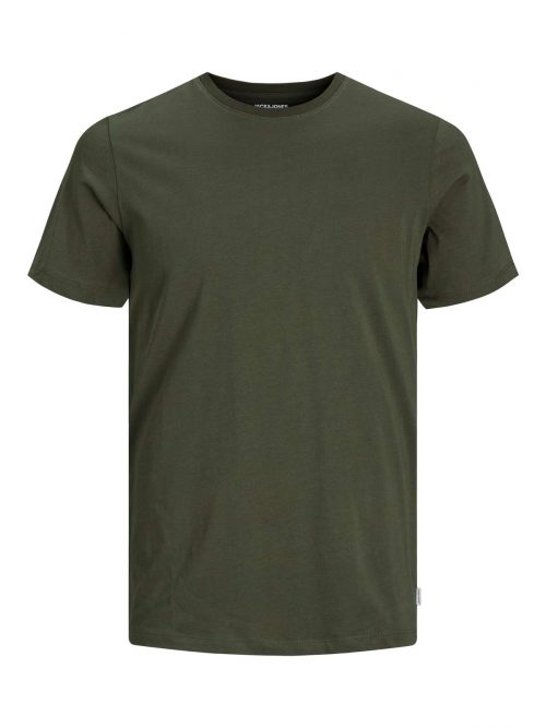 JJEORGANIC BASIC TEE SS O-NECK NOOS Olive Night