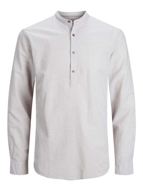 JPRBLASUMMER HALF PLACKET SHIRT L/S SN Crockery