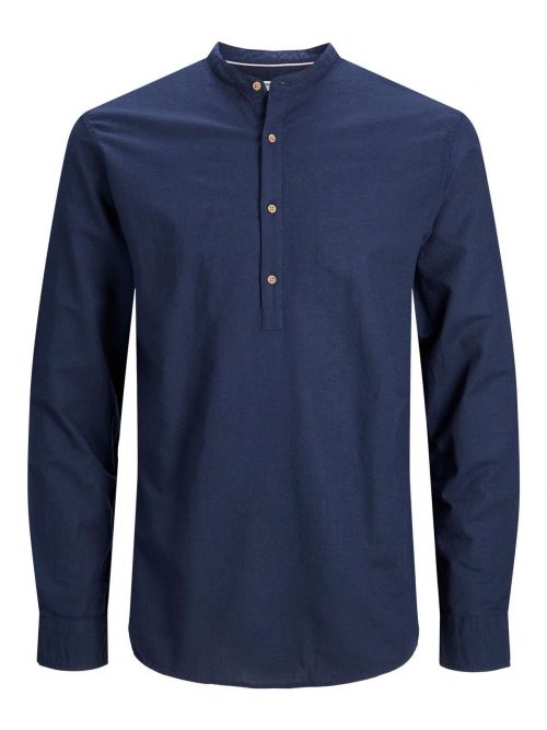 JPRBLASUMMER HALF PLACKET SHIRT L/S SN Navy Blazer