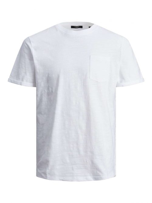 JPRBLATROPIC SOLID SS TEE CREW NECK SN White