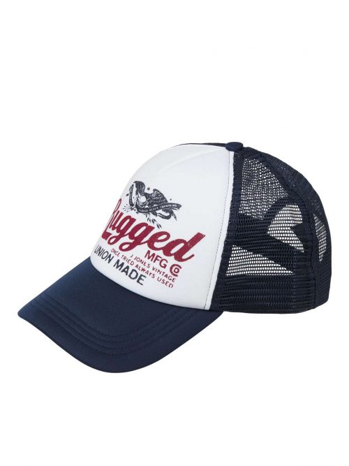 JACRUGGED TRUCKER CAP White