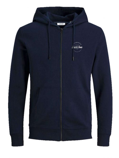 JJDUSTY SWEAT ZIP HOOD Navy Blazer